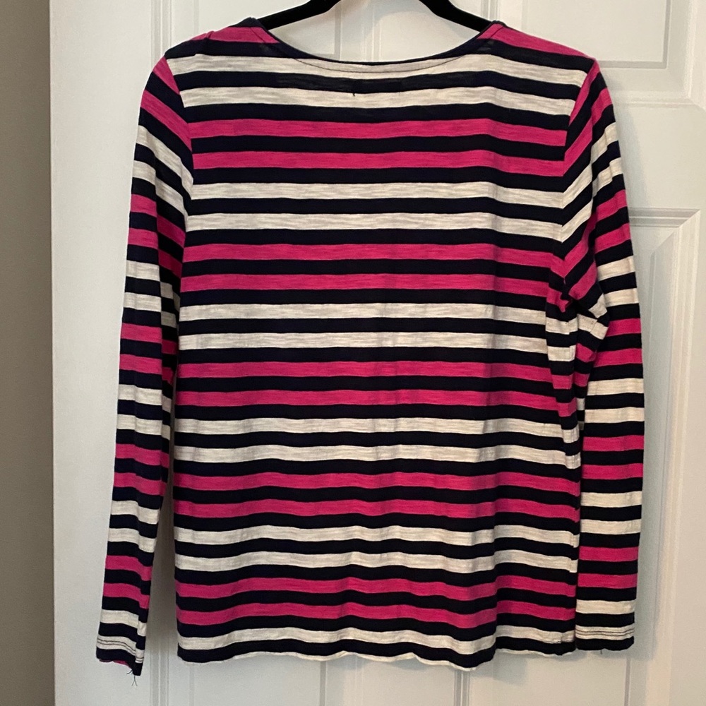 Gap multi stripe long sleeve shirt